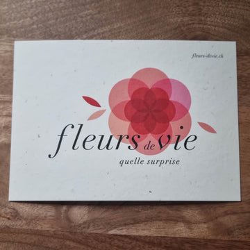 Grusskarte "fleurs de vie" - Kreation von fleurs de vie