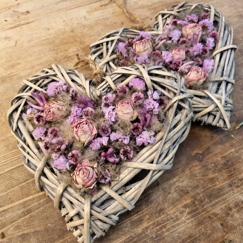 Trockenblumen Herz - Kreation von fleurs de vie