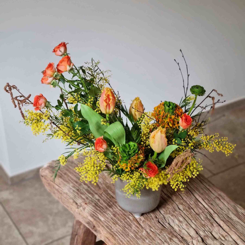 Buntes Blumenabo für Firmen - 3 Monate - Kreation von fleurs de vie