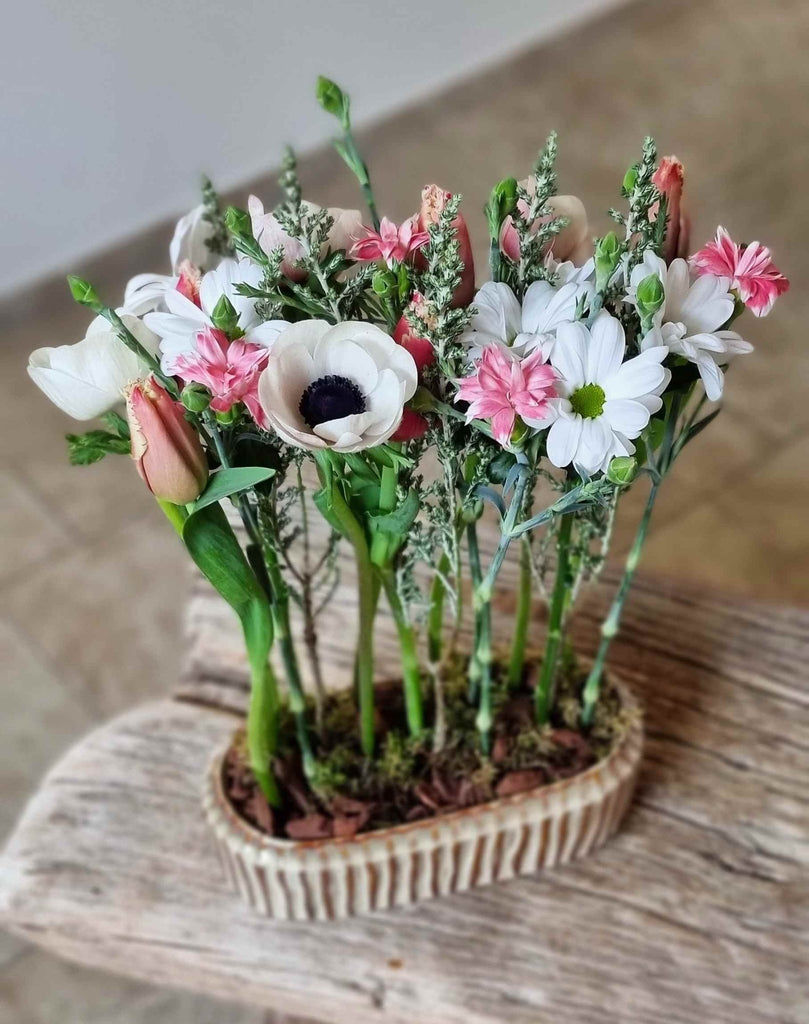 Buntes Blumenabo für Firmen - 6 Monate - Kreation von fleurs de vie