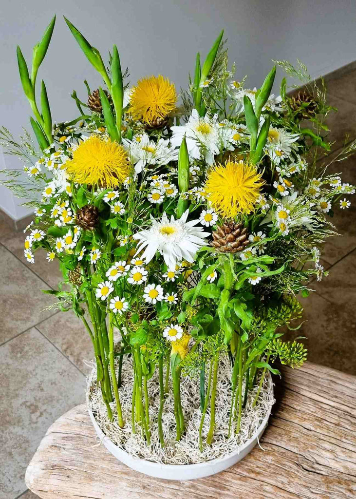 Gesteck Blumenabo - 12 Monate - fleurs de vie