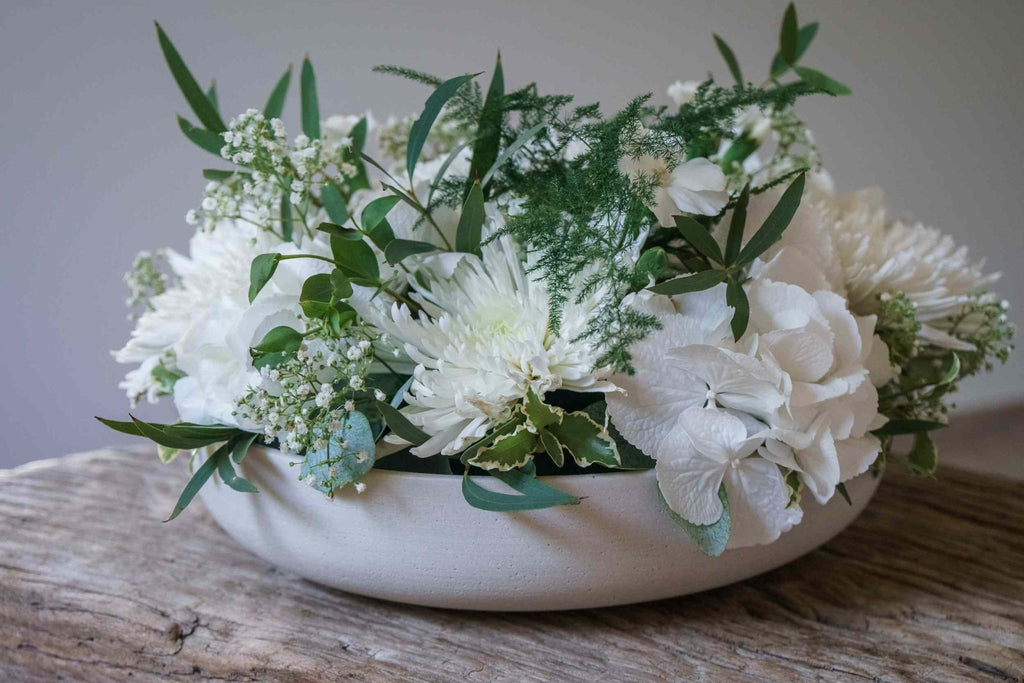 Gesteck Blumenabo für Firmen - 12 Monate - fleurs de vie