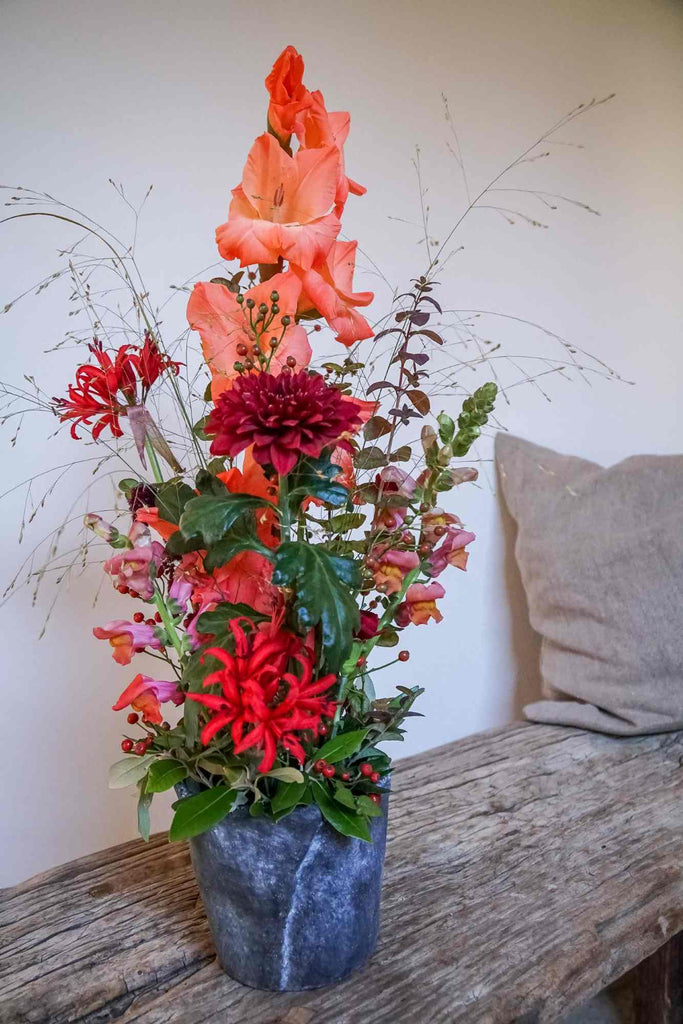 Gesteck Blumenabo für Firmen - 6 Monate - Kreation von fleurs de vie