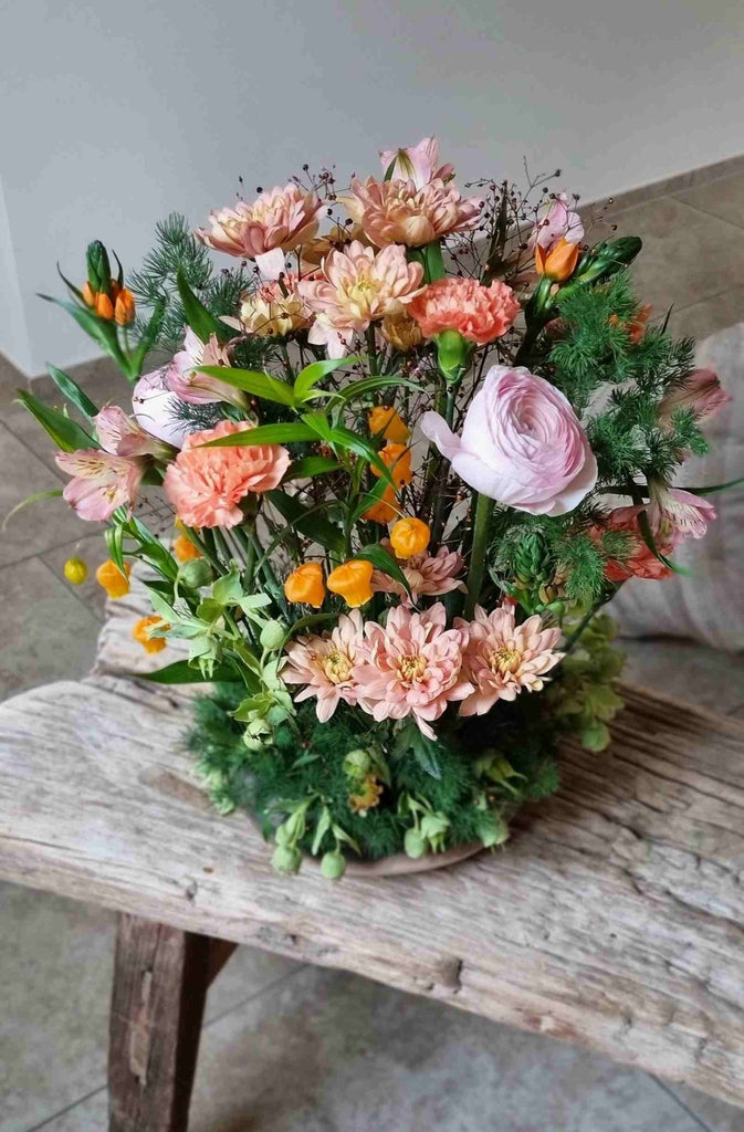 Gesteck Blumenabo für Firmen - 6 Monate - fleurs de vie