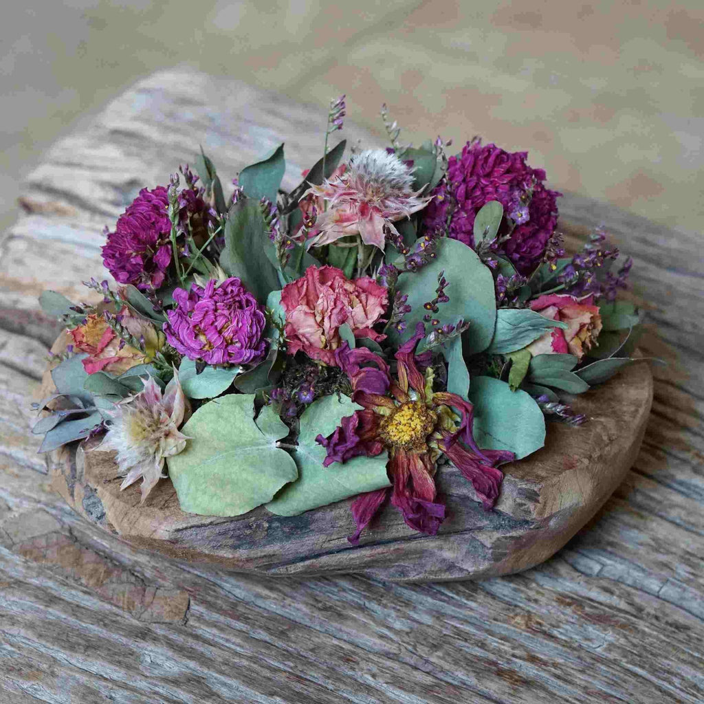 Trockenblumengesteck Abo für Firmen - Kreation von fleurs de vie